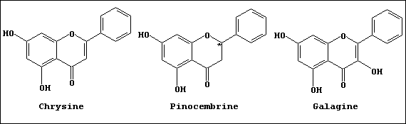 Line formulas of chrysine, pinocembrin, and galagine [Fr.]