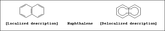 Localized and delocalized descriptions of naphthalene