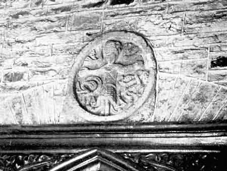 Chulmleigh: Carving on Tympanum of South Door