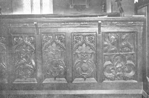 Thornbury: Carving on Choir Stalls, 1