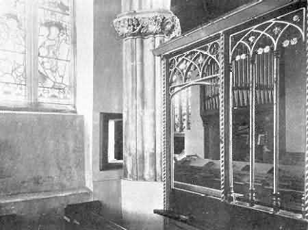 Wolborough: Hagioscope in North-East Chapel